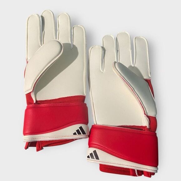 Adidas Predator Match Goalkeeper Red White Soccer Gloves JH3801 size 8 New - Picture 3 of 6